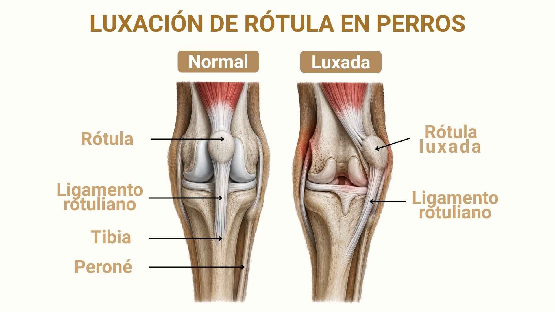 luxación de rótula en perros